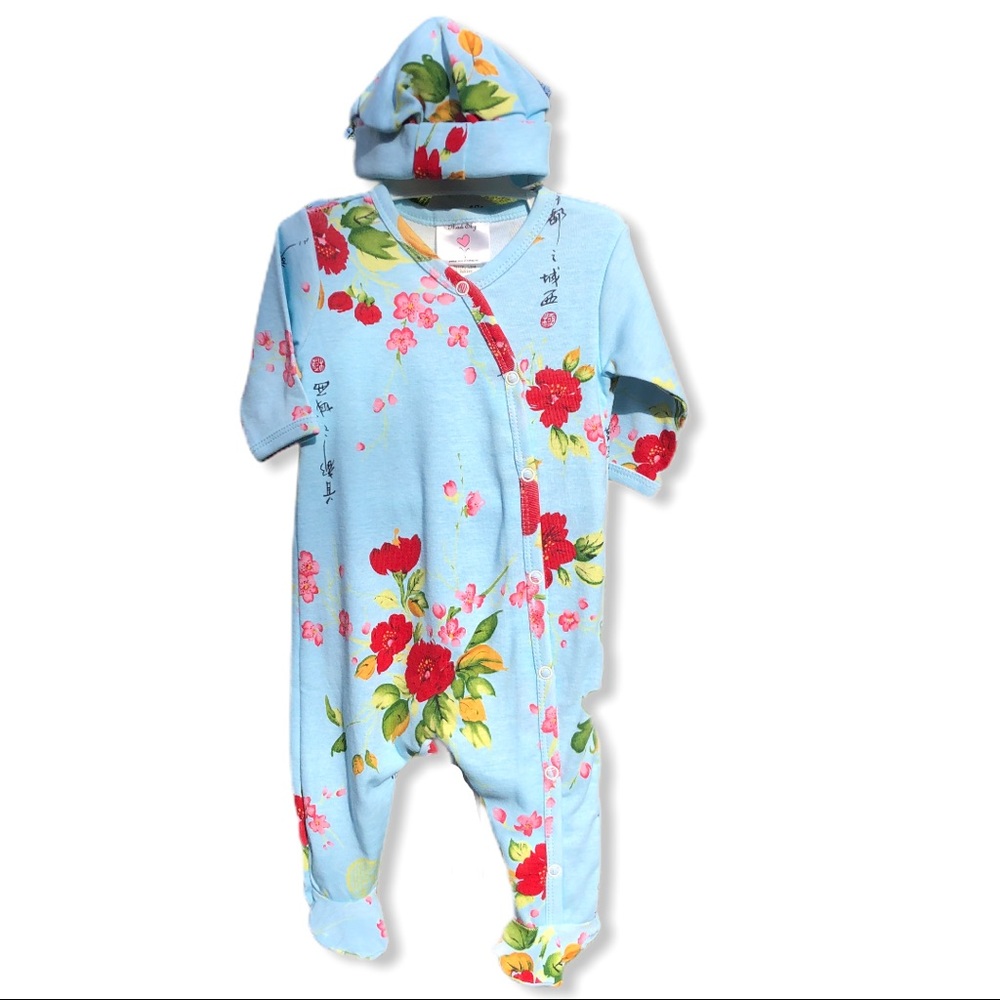NWT 9 Months MadSky/Peace, Love & Babies PJ‎ Footie Pajamas